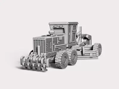 Motor Grader RoZ 3D print model