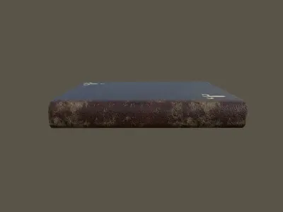 Antique Leather Book Free low-poly 3D model