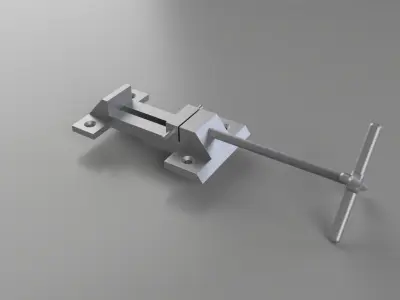 Bench wise Low-poly 3D model
