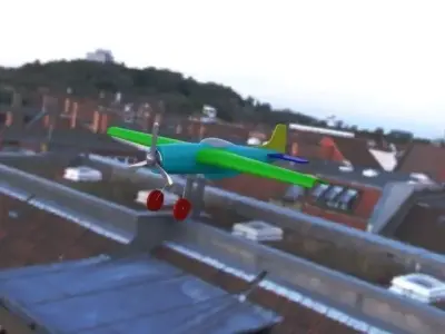 Airplane P51 Free 3D model
