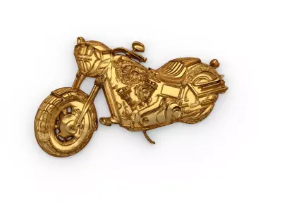 Motorcycle pendant -02 printable jewelry 3D print model