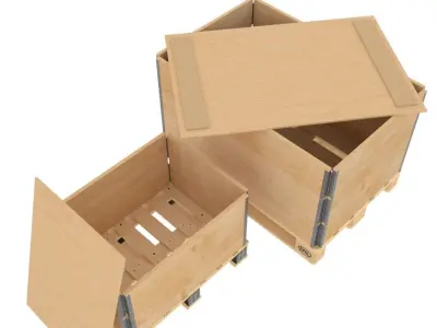 Pallet extension for EUR and DHP 3D model