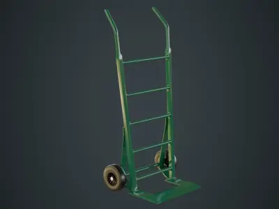 Hand Truck 2 Untextured  3D model