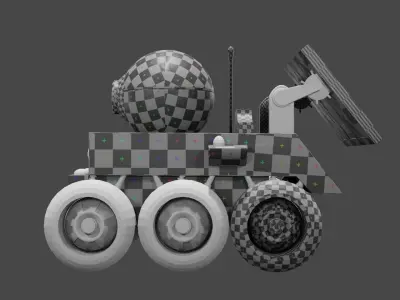 Rover From Planet 51 Untextured 3D model