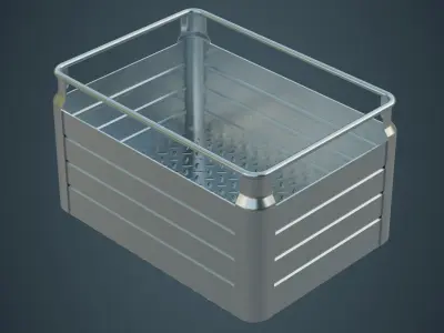 Crate 1A Low-poly 3D model