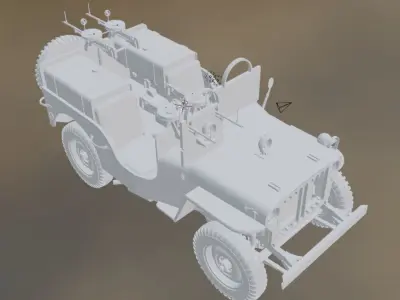 Jeep Willys SAS Europ 3D print model