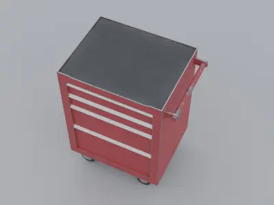 Tool Cabinet Low-poly 3D model buy