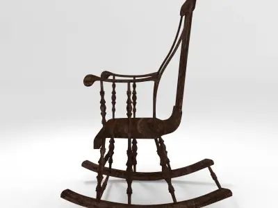 Classic Rocking Chair 3D model