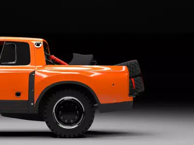  OffRoad Rally Pickup Truckl HighPoly Desert Racer 3D model