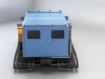 Thiokol Spryte Snowcat and Snowplow 3D model