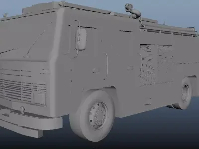 Fire Truck 3d Model 3D model