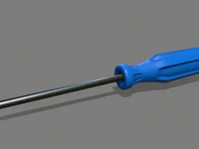 screwdriver Low-poly 3D model 25