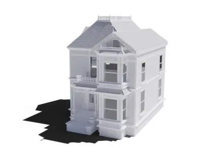 High poly house Free 3D model