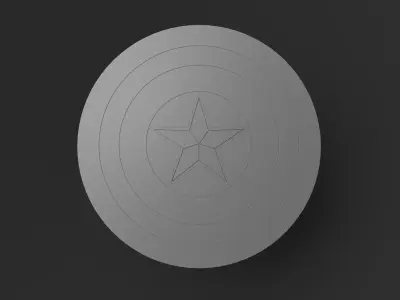 Captain America Shield Free 3D model buy