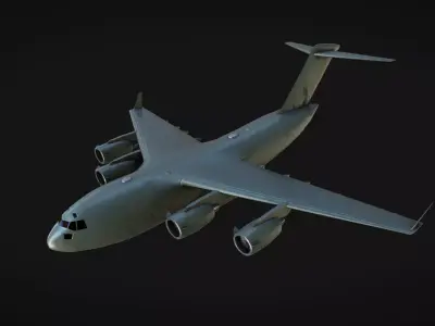 C-17 Globemaster III Low-poly 3D model