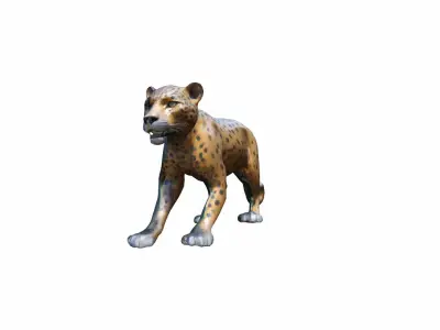 A Wild Jaguar Live  The Forest 3d Render 3D model purchase