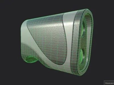 Laser Rangefinder m02 Low-poly 3D model