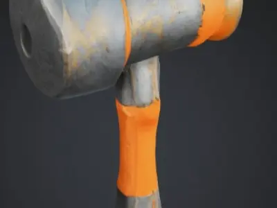 Stylized Hammer 3D Model 3D model