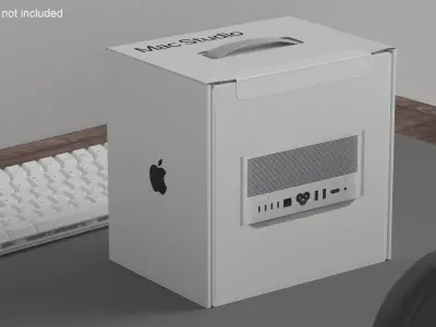 Apple Mac Studio Packaging Box 3D model