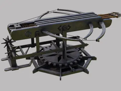  Ballista Weapon GameReady Low-poly 3D model