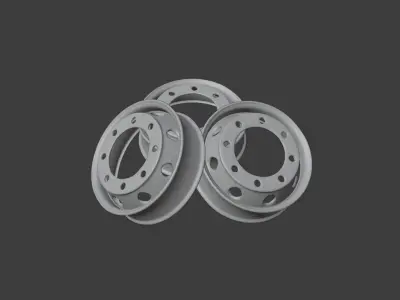 Truck-Bus Rim 3D Model 3D model