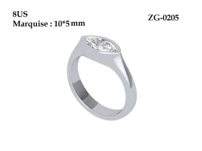Wedding Ring  3D print model 226