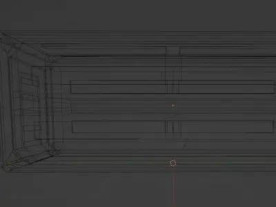 Sci fi Container Storage box room Low Poly Low-poly 3D model