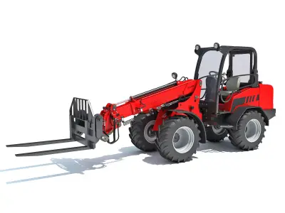 Telescopic Telehandler 3D model
