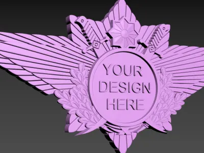 Honor Wing Badge  Printable Military Style Medal 3D print model