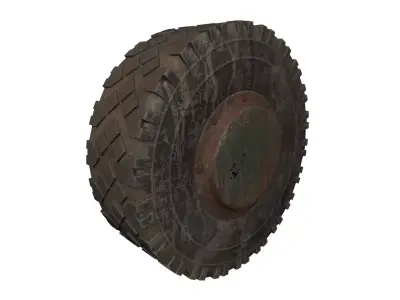 Military Wheel 3D model