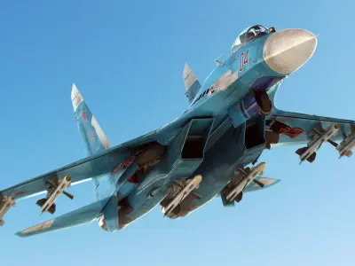 Su-27 Flanker 3D model purchase