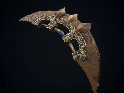 Spartan Warrior Ancient military weapon Low-poly 3D model