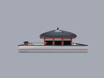 Korean Palace Hanok - Royal Architecture 3D Model PBR Low-poly 3D model