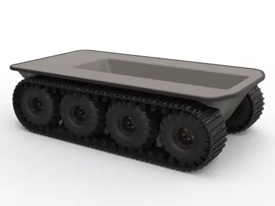 Argo platform 8x8 with tracks 3D model
