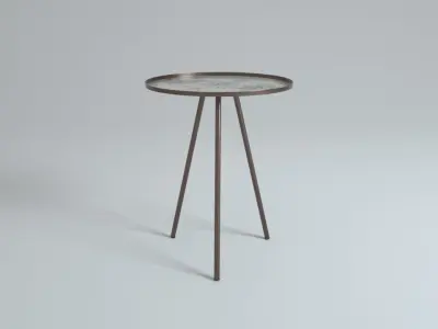 Design Side Table Vintage Antique 3D model