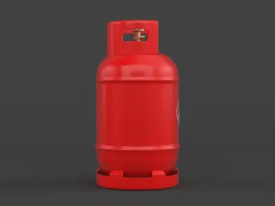 Gas Cylinder 3D model 2