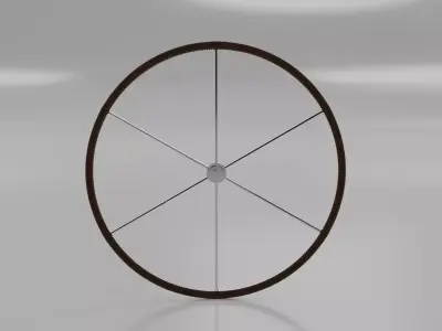 Steering wheel diam 800 mm 3D model