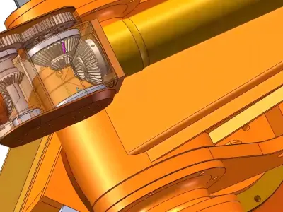 6-Axis Industrial Robotic Arm 3D model