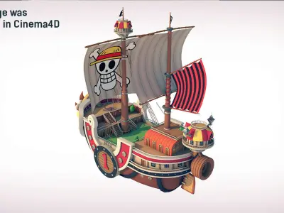 3D Thousand Sunny - by DSZarts 3D model