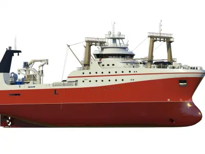 Fishing trawler 3D model by citizensnip