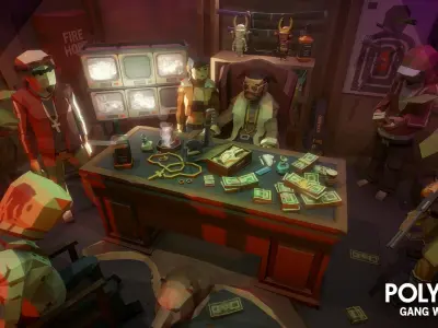 POLYGON - Gang Warfare Low-poly 3D model