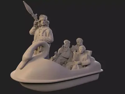 Eastern warrior 3D print model purchase