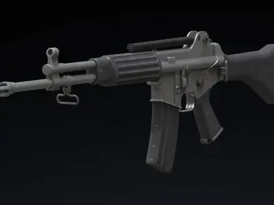 Daewoo Precision Industries K2 Low Poly Low-poly 3D model