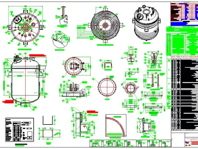 Pressure Vessel 1050kPag 6000L Drawing 3D model