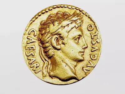Roman Empire Gold Coin-3D Printing 3D model