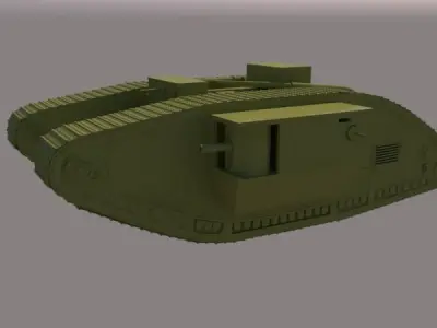 english tank mark 5 3D model