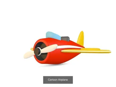 Lowpoly Airplanes Set toy airplane 3D Model Collection