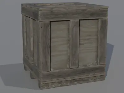 Old Cargo Crates Pack Low-poly 3D model