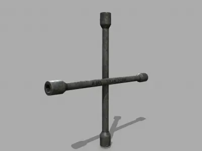   Lug Wrench Low-poly 3D model buy