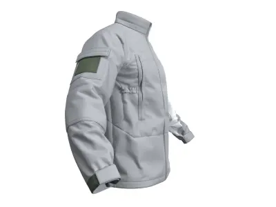 Military Jacket SoftShell PCU Level 5 - Marvelous Designer  3D model